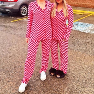 SOOKABEILA Women Y2k Pajama Set for Cozy Nights