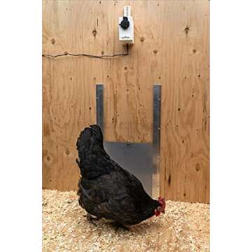 Automatic Chicken Coop Door Opener with Motor & Timer (1 Year Warranty) | Heavy Duty | Made USA | Au...