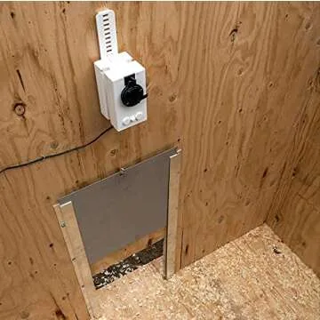 Automatic Chicken Coop Door Opener with Motor & Timer (1 Year Warranty) | Heavy Duty | Made USA | Auto Pop Door Opener | Chicken Coop Accessories | Metal