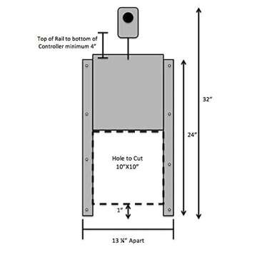 Automatic Chicken Coop Door Opener with Motor & Timer (1 Year Warranty) | Heavy Duty | Made USA | Auto Pop Door Opener | Chicken Coop Accessories | Metal