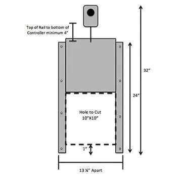 Automatic Chicken Coop Door Opener with Motor & Timer (1 Year Warranty) | Heavy Duty | Made USA | Auto Pop Door Opener | Chicken Coop Accessories | Metal