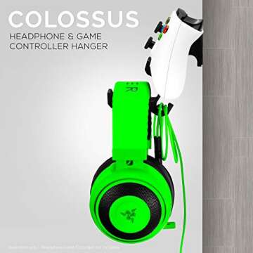 Colossus - Universal Gamepad Controller & Headphone Hanger by Brainwavz