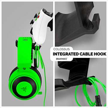 Colossus Gamepad & Headphone Hanger - Universal Mount for Gamers