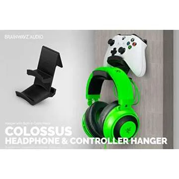 Colossus Gamepad & Headphone Hanger - Universal Mount for Gamers