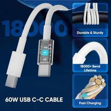 Fast Charging USB C Charger Kit for iPhone 17 16 15