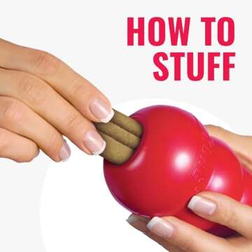 KONG Classic Toy & Ziggies Treats Combo Pack - Durable Chew Toy for Dogs - with Ziggies Chicken-Flavored Treats - Dog Accessories for Fun & Health - for Small Dogs