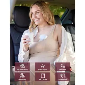 Momcozy S9 Pro Upgraded Wearable Breast Pump, Hands-Free Design with Extended Battery Life & LED Display, Double Electric Portable Pump with 2 Modes & 9 Levels, 24mm, 2-Pack, Gray