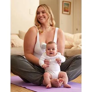 Momcozy S9 Pro Upgraded Wearable Breast Pump, Hands-Free Design with Extended Battery Life & LED Display, Double Electric Portable Pump with 2 Modes & 9 Levels, 24mm, 2-Pack, Gray