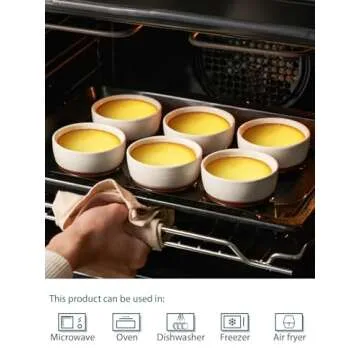 DOWAN 4 oz Ramekins with Lids for Culinary Creativity