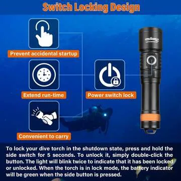 ORCATORCH D710 Diving Light - 3000 Lumen Waterproof