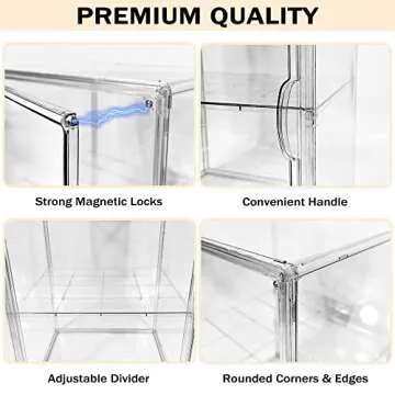 Bread Box for Kitchen Countertop, Clear Bread Box 3 Layers, Bread Storage, Bread Container, Food Safe Clear Bread Storage for Bread, Bagel, Muffins