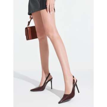 Coutgo Elegant Slingback High Heels for Stylish Women