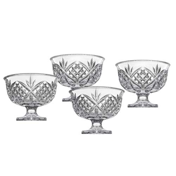 Godinger Dublin Crystal Ice Cream Bowls Set of 4