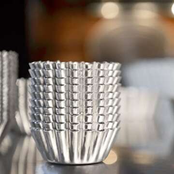 Fat Daddio's PMTH-2 Natural Aluminum Mini Tartlet Pan, 2 x 0.9 Inch