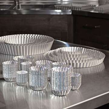 Fat Daddio's PMTH-2 Natural Aluminum Mini Tartlet Pan, 2 x 0.9 Inch