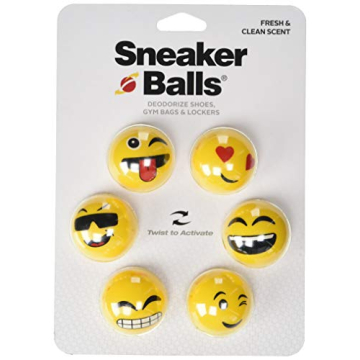 Sneaker Balls Emoji Sof Sole Shoe Eliminator & Remover, 3PK-Fresh, Clean Scent Blocks Odors-Twist-to...