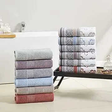 Modern Threads Towel Set - Plush and Eco-Friendly Design