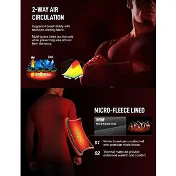 ATHLIO Men's Thermal Compression Shirts - Winter Activewear