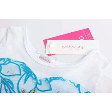 ReliBeauty Little Girls Snow Princess Fancy Dress Queen Costume with Accessories, 3T/100, Blue