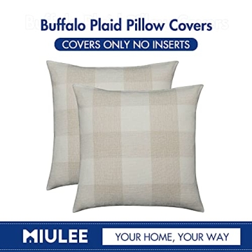 Farmhouse Buffalo Check Pillow Covers Set of 2