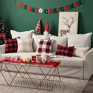 Farmhouse Buffalo Check Pillow Covers Set of 2