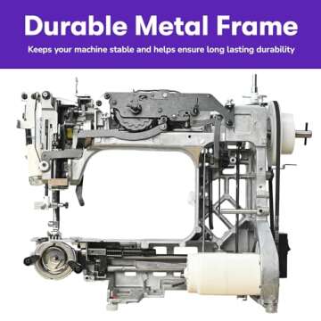 Lumina Spezia High Speed Sewing Machine with Accessory Kit | Strong Motor, Automatic Needle Threader, 36 Built-in Stitches, Full Metal frame, 1-Buttonhole & LED Light, Perfect for Beginners