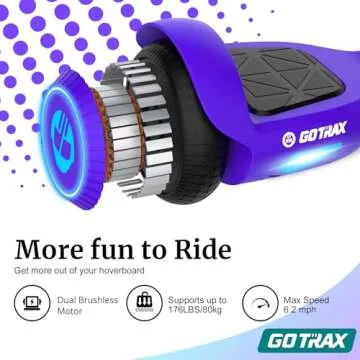Gotrax Edge Hoverboard with LED Wheels Safety and Fun