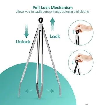 17-Inch Extra Long Grill Tongs - Premium Stainless Steel