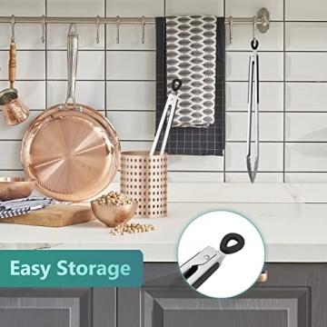 17-Inch Extra Long Grill Tongs - Premium Stainless Steel