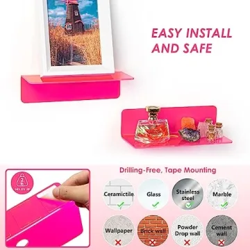 Stylish OAPRIRE Floating Shelves Set of 2 for Home Decor