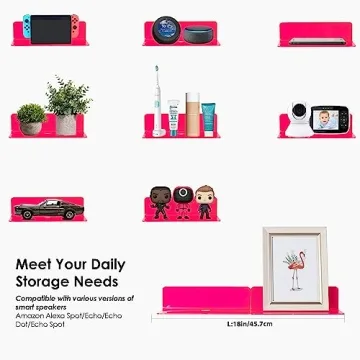 Stylish OAPRIRE Floating Shelves Set of 2 for Home Decor