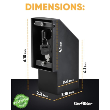 Elder Welder® Hidden Wall Outlet Safe with Key Lock