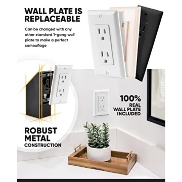 Elder Welder® Hidden Wall Outlet Safe with Key Lock