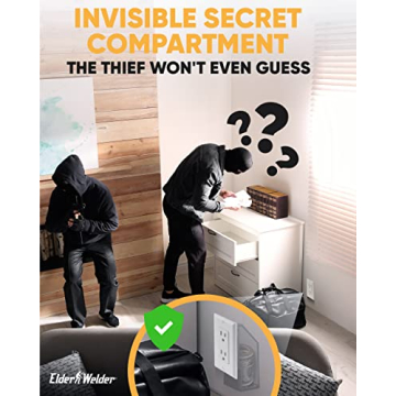 Elder Welder® Hidden Wall Outlet Safe with Key Lock