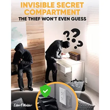 Elder Welder® Hidden Wall Outlet Safe with Key Lock