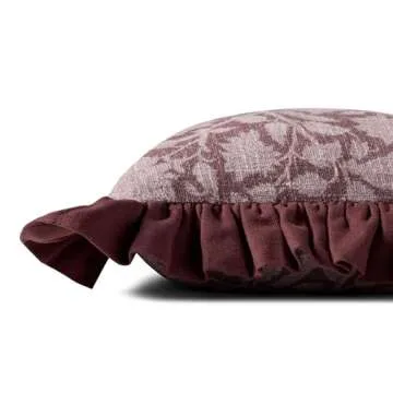 Plum Purple Floral Throw Pillow from Chris Loves Julia