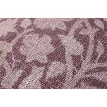 Plum Purple Floral Throw Pillow from Chris Loves Julia