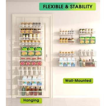 Mefirt 9-Tier Over The Door Pantry Organizer - Versatile Storage