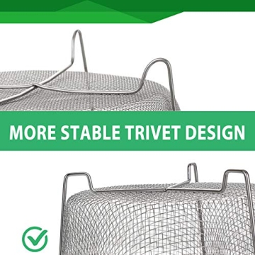 AOZITA 2-Tier Steamer Basket for Instant Pot 6qt 8qt