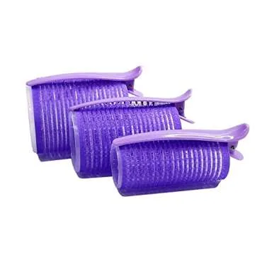 Hair Rollers Set, 61pcs 3 Sizes with Clips & Comb Self Grip Holding Hair Rollers Curlers for Long Medium Short Thick Fine Thin Hair Bangs Volume,Travel Bag Packag