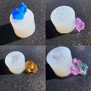 Versatile Mulukaya 8Pcs Resin Silicone Molds for Crafts