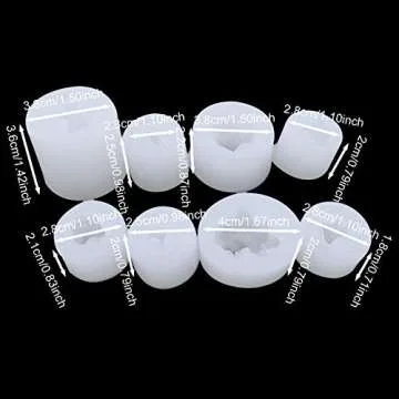 Versatile Mulukaya 8Pcs Resin Silicone Molds for Crafts