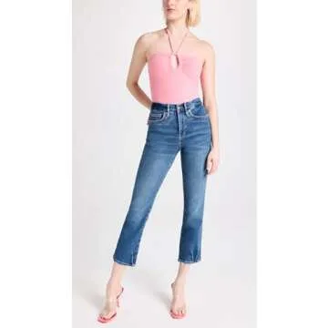 Good American Good Legs Women's Straight Jeans in Blue