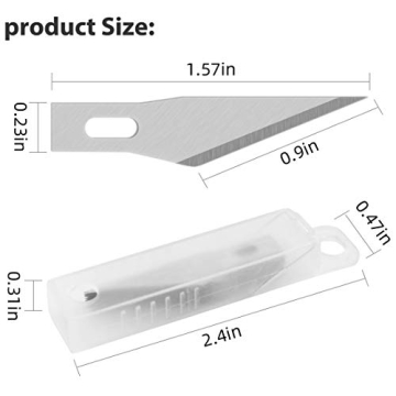 DIYSELF Craft Hobby Knife with Blades and Steel Ruler Set