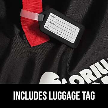 Gorilla Gear Durable Easy Carry Gate Check Airport Water Resistant Protector Bag, Padded Straps, Fits Convertible Car Seats, Infant Carriers, Booster Seat, Air Travel Cover, Merlot