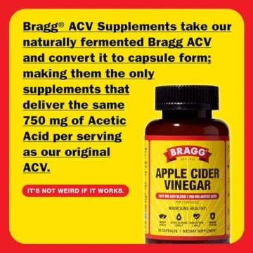 Bragg ACV Capsules with Vitamin D and Zinc for Immune Support