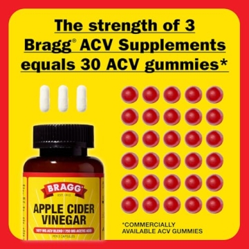 Bragg ACV Capsules with Vitamin D and Zinc for Immune Support