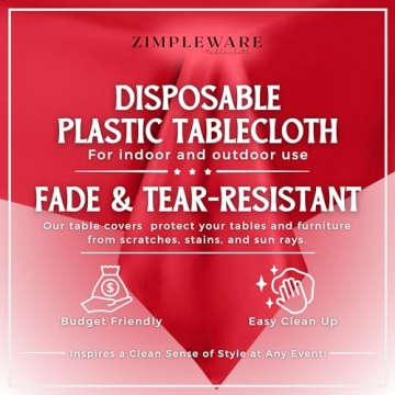 Durable Red Disposable Tablecloths for Every Occasion