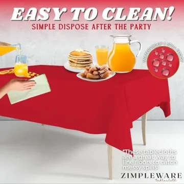 Durable Red Disposable Tablecloths for Every Occasion