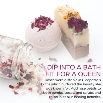 Dried Rose Petals and Buds - Edible Flowers for Crafts and Baking